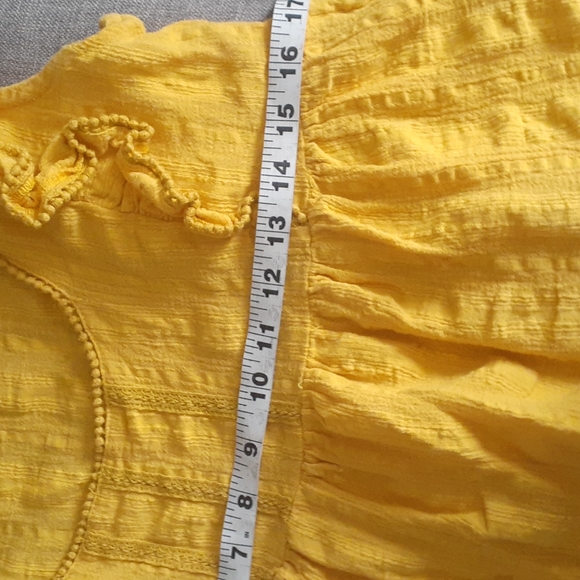 Free people yellow top size small - Picture 10 of 14